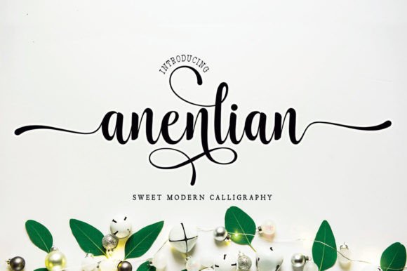 Anenlian: The Script Typeface That Elevates Handmade Shop Branding
