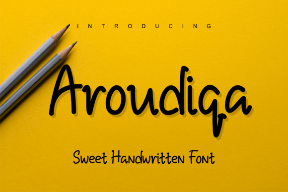 Aroudiqa: The Bold Handwritten Typeface for Your Next Craft Project
