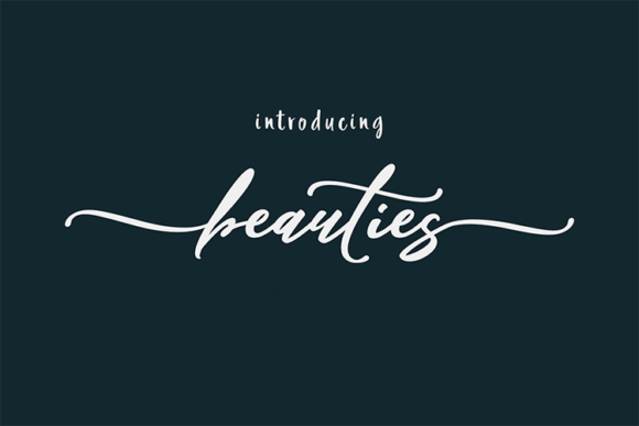 Beauties: The Handwritten Typeface for Editorial and Personal Branding