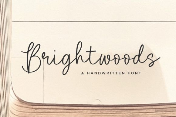 Brightwoods: The Handwritten Typeface for Modern Web Design
