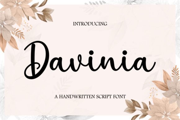 Davinia: A Handwritten Typeface for Editorial and Branding Projects
