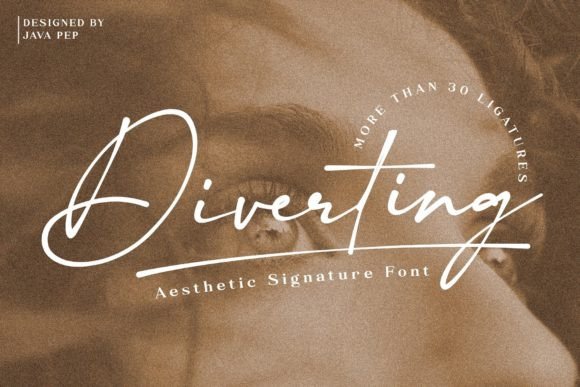 Diverting: The Handwritten Script Font for Modern Brand Identity