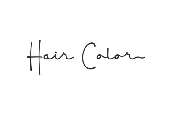 Hair Color: A Handwritten Script Typeface for Unique Digital Brands