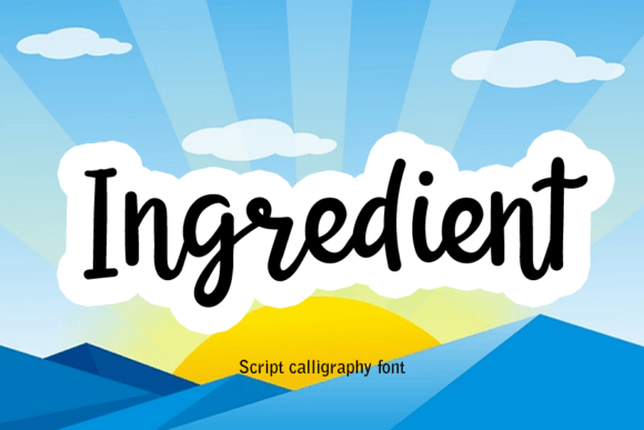 Ingredient: The Handwritten Typeface That Elevates Your Craft Brand