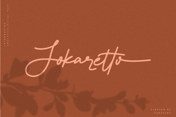 Jokaretto: The Smooth Script Font for Handmade Brands