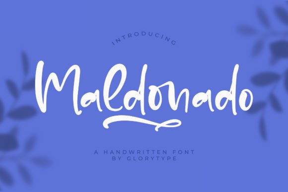 Maldonado: The Handwritten Typeface for Elegant Editorial Design