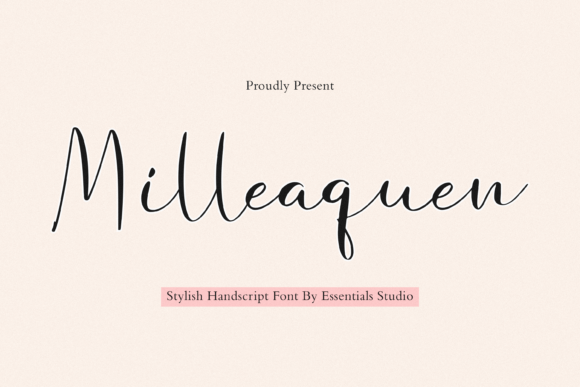 Milleaquen: The Elegant Script Font for Memorable Brand Identities