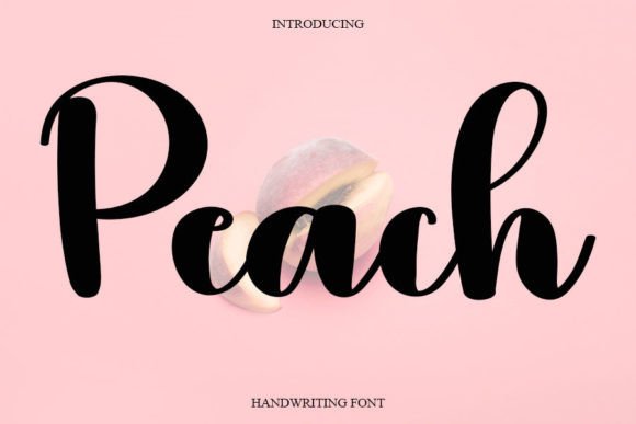 Peach: A Handwritten Typeface for Elegant Editorial Design