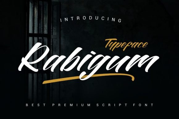 Rabigum: The Modern Script Typeface for Bold Brand Identity