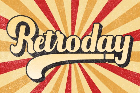 Retroday: The Retro Script Font That Stops the Scroll