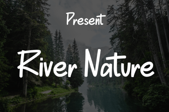 River Nature: The Handwritten Typeface for Polished Brand Identity