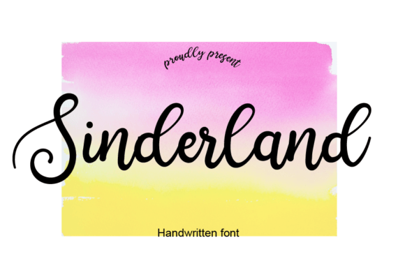 Sinderland: The Perfect Handwritten Script Font for Makers