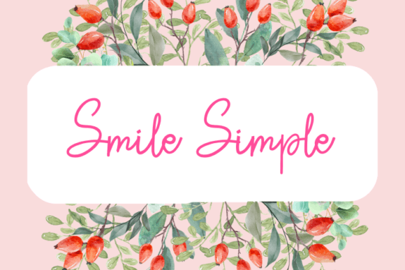 Smile Simple: The Script Typeface That Elevates Your Brand Identity