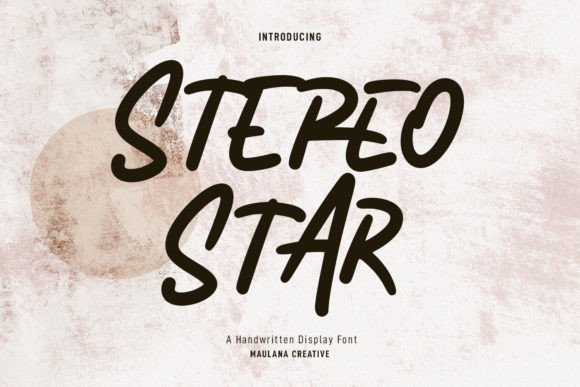 Stereo Star: A Modern Handwritten Typeface for Bold Branding