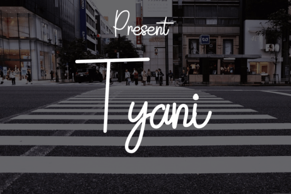 Tyani: A Modern Script Typeface for Editorial Design