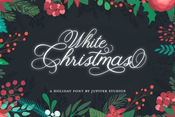White Christmas: A Festive Script Font for Holiday Editorial Design